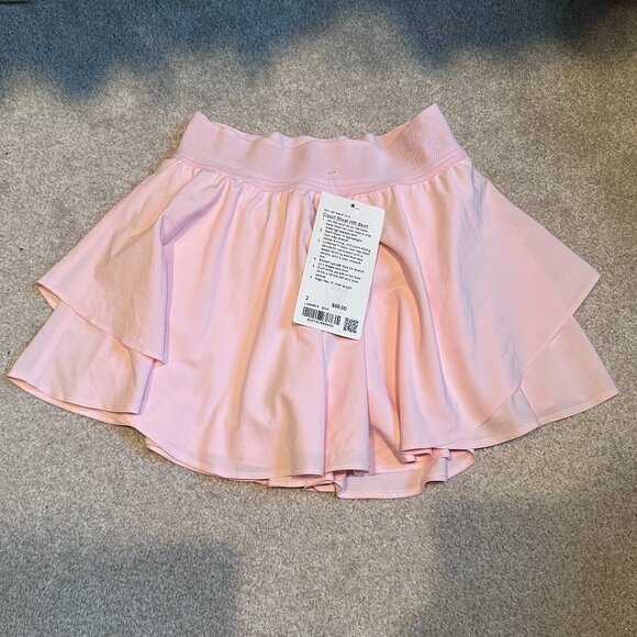 Lululemon Court Rival High-Rise Skirt Regular Strawberry Milkshake Size 2 - Picture 2 of 7
